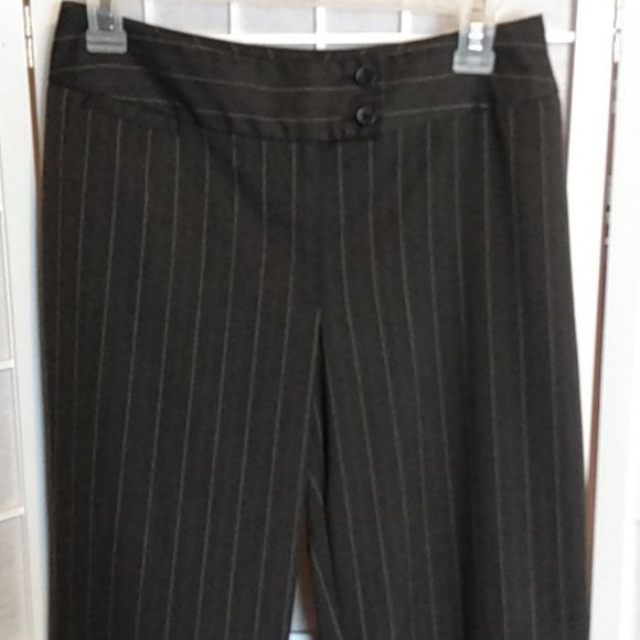 Chico’s Gray Pinstripe Dress Pants Women’s 0 Short Bootcut Career Work - Picture 1 of 10